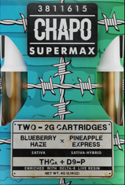 CHAPO: SUPERMAX THC-A + D9-P CARTRIDGE DUO - 2G EACH