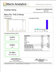 COOKIES: PRE-PACKAGED THCA FLOWER - BERRY PIE (INDICA/HYBRID) - 1G & 3.5G