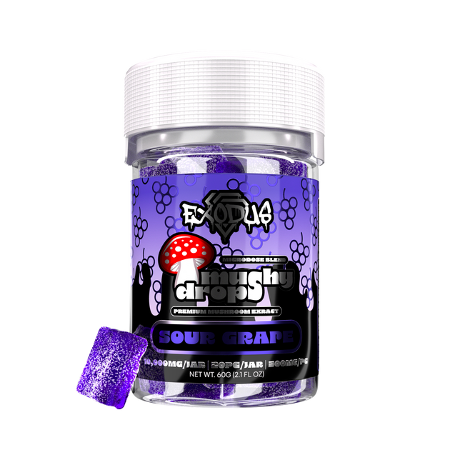 EXODUS: MUSHY DROPS - MUSHROOM GUMMIES - 20CT DR.SMOKE EXODUS: MUSHY DROPS - MUSHROOM GUMMIES - 20CT DR.SMOKE