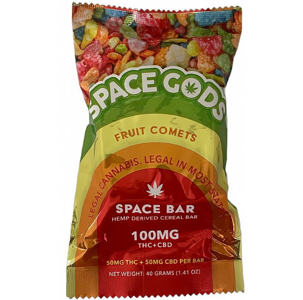 SPACE GODS: 1:1 THC + CBD CEREAL BAR - 100MG