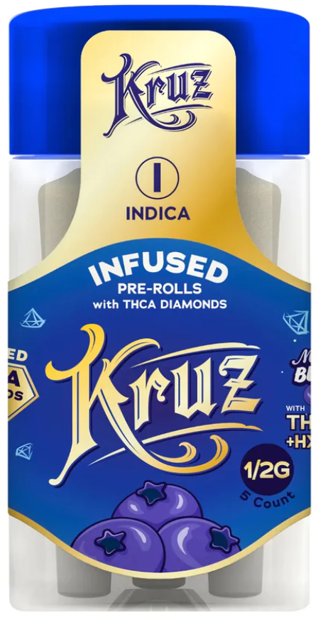 KRUZ: THCA DIAMONDS + HXY-11 THC PRE-ROLL JOINT PACK - 5CT