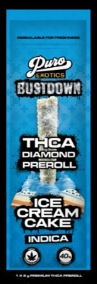 PURO: EXOTICS BUSTDOWN THCA DIAMOND PRE ROLLS - SINGLE 2G PRE ROLL