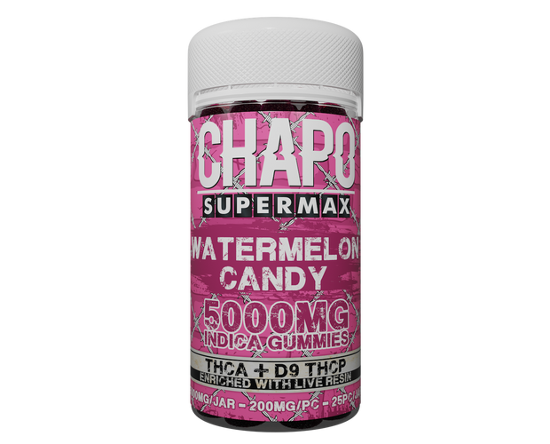 CHAPO: SUPERMAX THC + LIVE RESIN GUMMIES - 5000MG