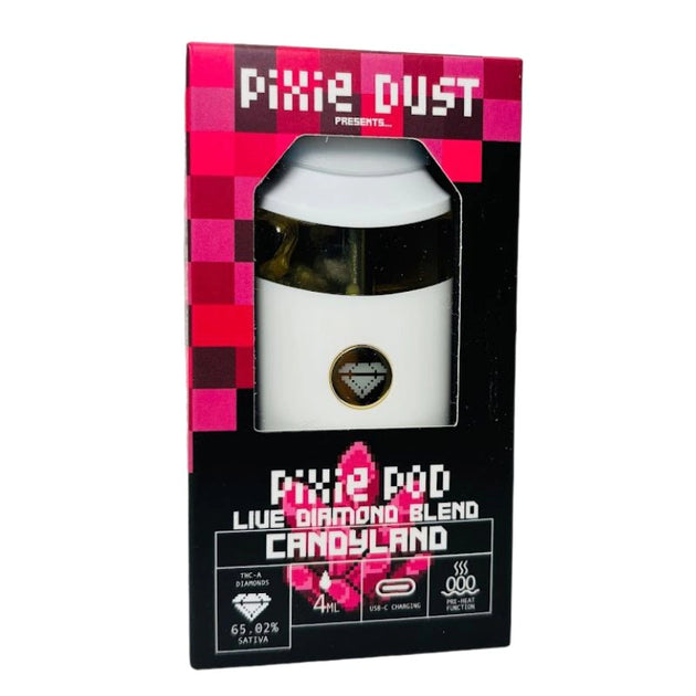 PIXIE DUST: PIXIE POD LIVE DIAMOND THCA BLEND DISPOSABLE - 4G DR.SMOKE PIXIE DUST: PIXIE POD LIVE DIAMOND THCA BLEND DISPOSABLE - 4G DR.SMOKE