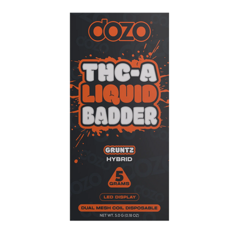 DOZO: THC-A LIQUID BADDER DISPOSABLE - 5G