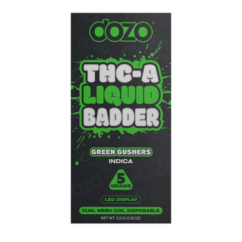 DOZO: THC-A LIQUID BADDER DISPOSABLE - 5G