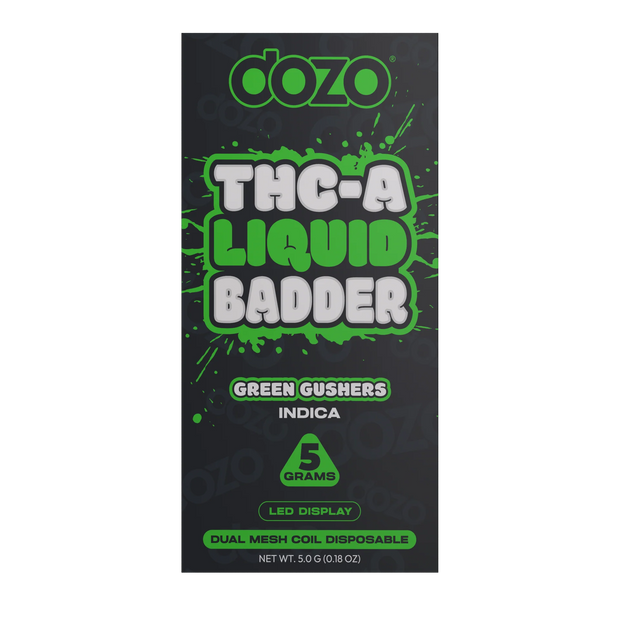 DOZO: THC-A LIQUID BADDER DISPOSABLE - 5G
