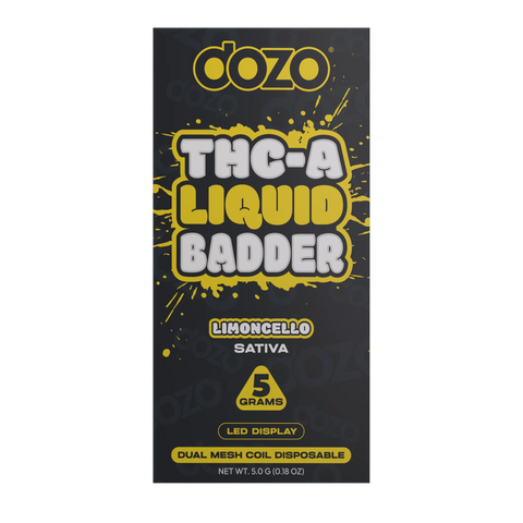 DOZO: THC-A LIQUID BADDER DISPOSABLE - 5G