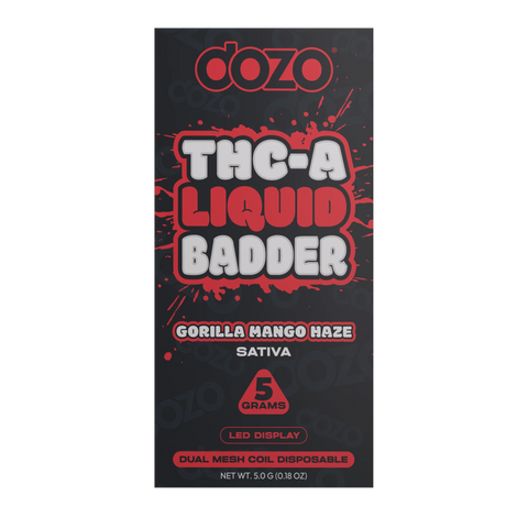 DOZO: THC-A LIQUID BADDER DISPOSABLE - 5G