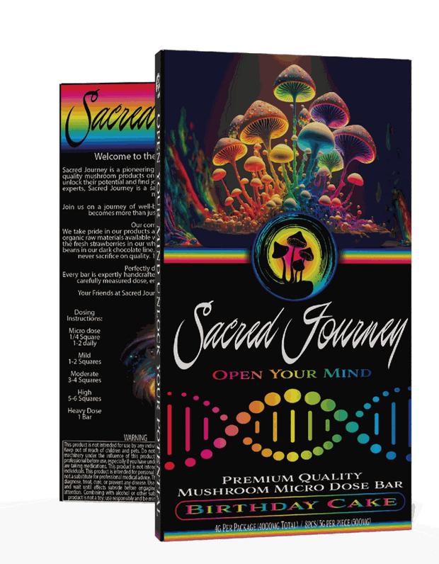 SACRED JOURNEY - PREMIUM CHOCOLATE MAGIC MUSHROOM BAR - 4G