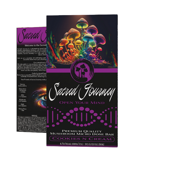 SACRED JOURNEY - PREMIUM CHOCOLATE MAGIC MUSHROOM BAR - 4G