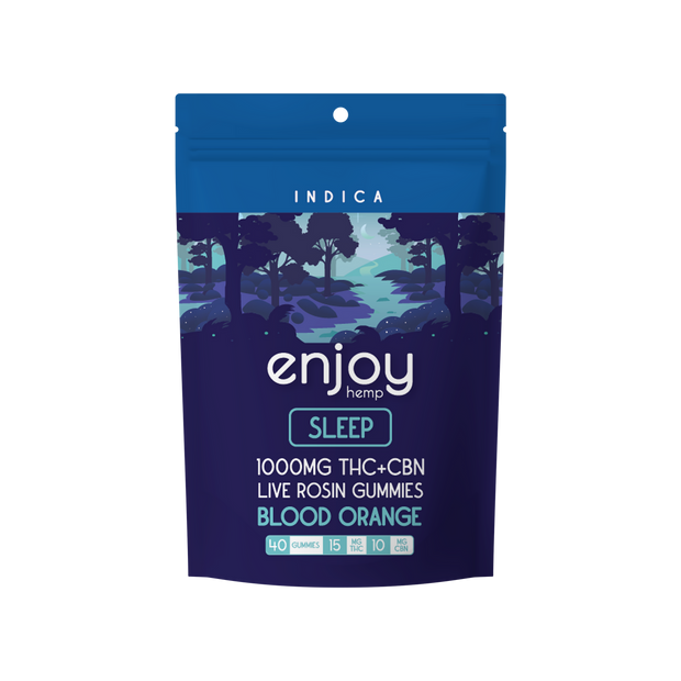 ENJOY: SLEEP LIVE ROSIN DELTA 9 THC + CBN GUMMIES - 1000MG