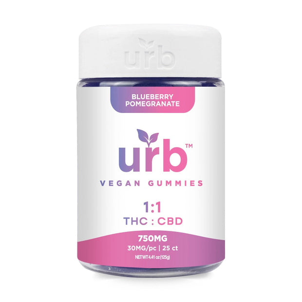 URB: VEGAN 1:1 THC + CBD GUMMIES - 750MG