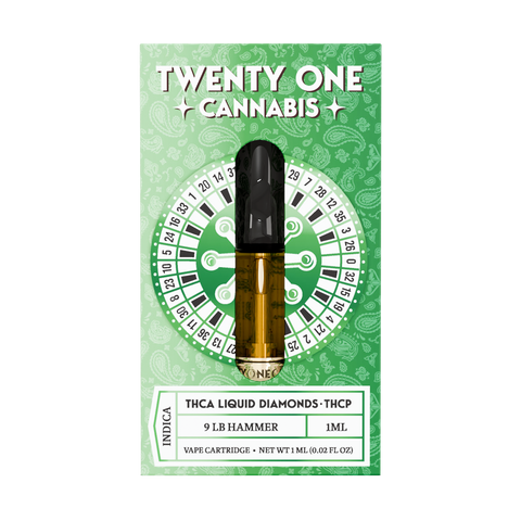 TWENTY ONE: THCA + THCP LIQUID DIAMOND CARTRIDGE - 1G