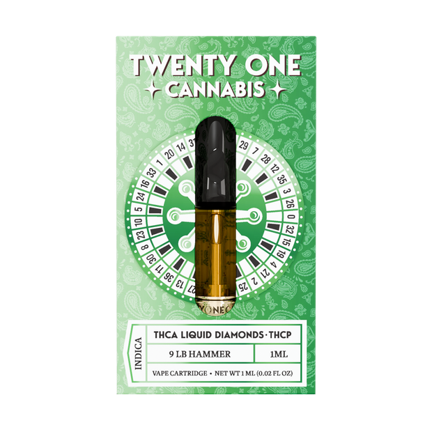 TWENTY ONE: THCA + THCP LIQUID DIAMOND CARTRIDGE - 1G