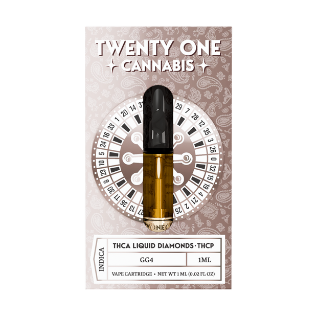 TWENTY ONE: THCA + THCP LIQUID DIAMOND CARTRIDGE - 1G