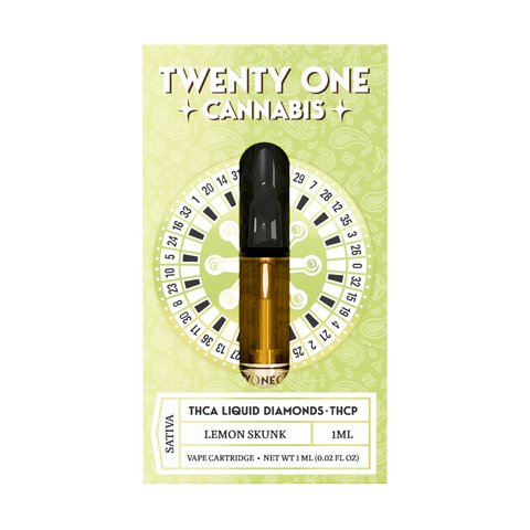 TWENTY ONE: THCA + THCP LIQUID DIAMOND CARTRIDGE - 1G