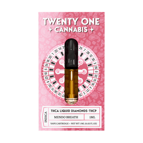TWENTY ONE: THCA + THCP LIQUID DIAMOND CARTRIDGE - 1G