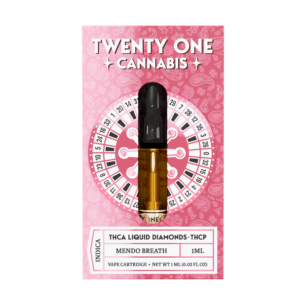 TWENTY ONE: THCA + THCP LIQUID DIAMOND CARTRIDGE - 1G