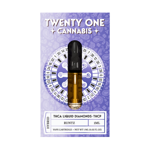 TWENTY ONE: THCA + THCP LIQUID DIAMOND CARTRIDGE - 1G