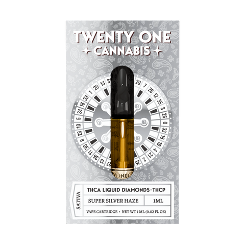 TWENTY ONE: THCA + THCP LIQUID DIAMOND CARTRIDGE - 1G