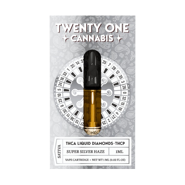 TWENTY ONE: THCA + THCP LIQUID DIAMOND CARTRIDGE - 1G