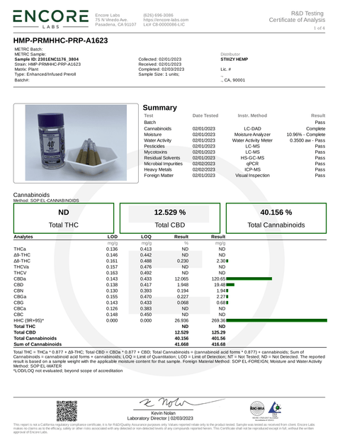 STIIIZY: HHC PRE ROLL MULTI PACK - 1000MG