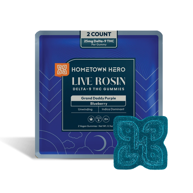 HOMETOWN HERO: LIVE ROSIN THC GUMMIES - 50MG