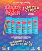 SUGAR RUSH: PREMIUM EXOTIC THCA PREROLLS - 5G