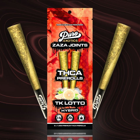 PURO EXOTICS: ZAZA JOINTS - 2 X 1.5G PRE-ROLLS