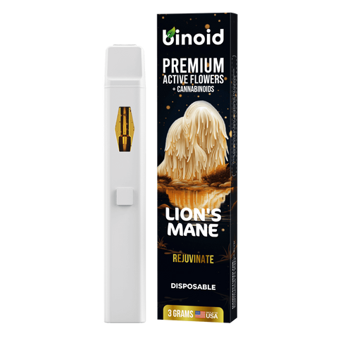 BINOID: PREMIUM LION'S MANE + CANNABINOIDS DISPOSABLE - 3G