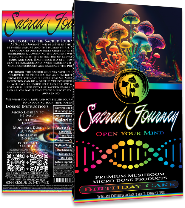 SACRED JOURNEY - PREMIUM CHOCOLATE MAGIC MUSHROOM BAR - 4G