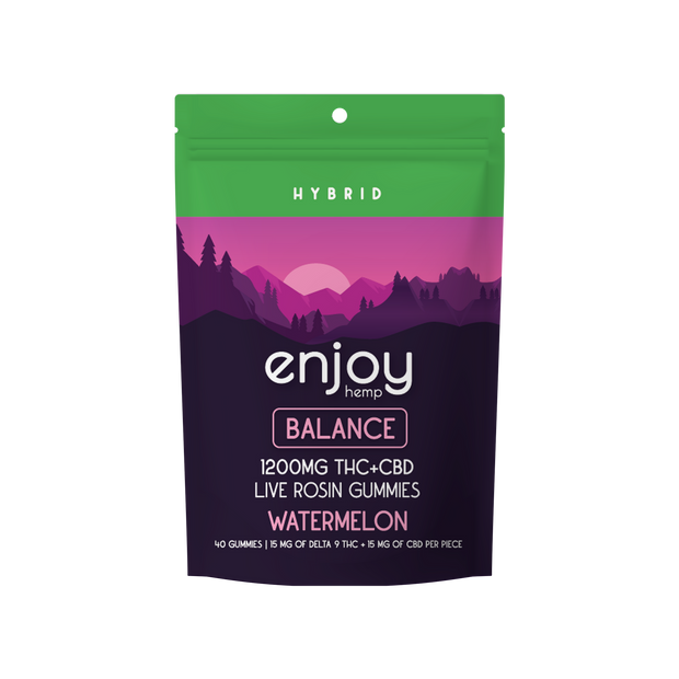 ENJOY: LIVE ROSIN BALANCE DELTA-9 THC GUMMIES - 1200MG