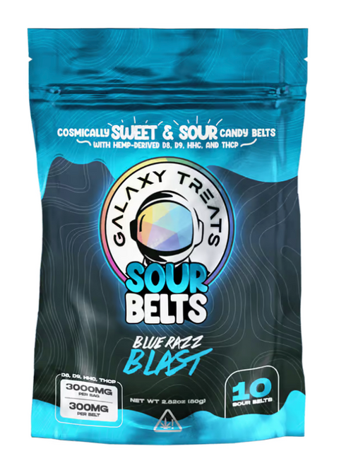 GALAXY TREATS: THC SOUR BELTS - 3000MG