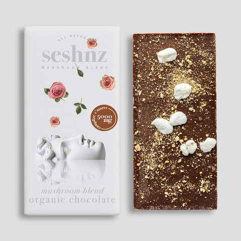 SESHNZ: ORGANIC CHOCOLATE  MAGIC MUSHROOM BARS