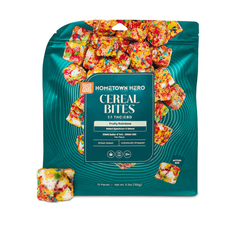 HOMETOWN HERO: 600MG THC+CBD RICE CRISPY BITES BUNDLE