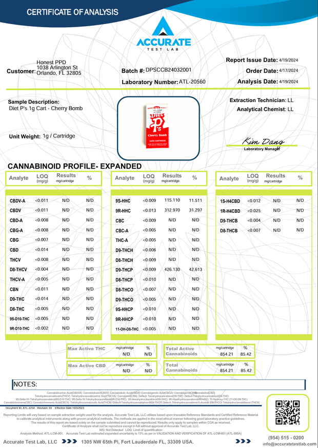 PUSHIN P'S: DIET P'S - 1G VAPE CARTRIDGE