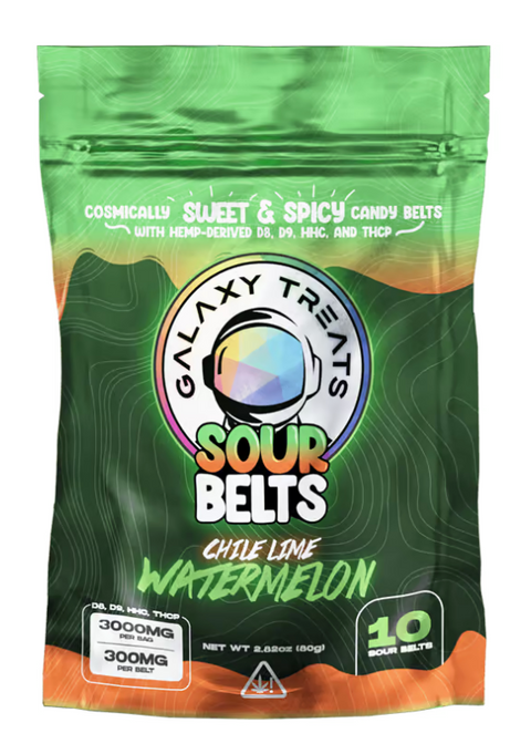 GALAXY TREATS: THC SOUR BELTS - 3000MG