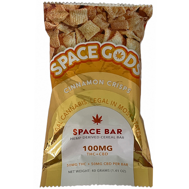 SPACE GODS - 1:1 THC + CBD CEREAL BAR - 100MG