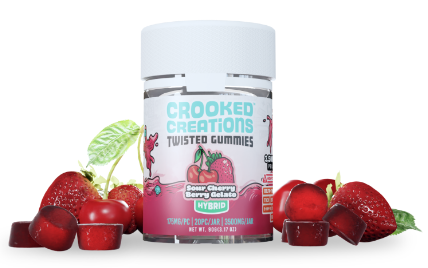 CROOKED CREATIONS - TWISTED THC GUMMIES - 3500MG