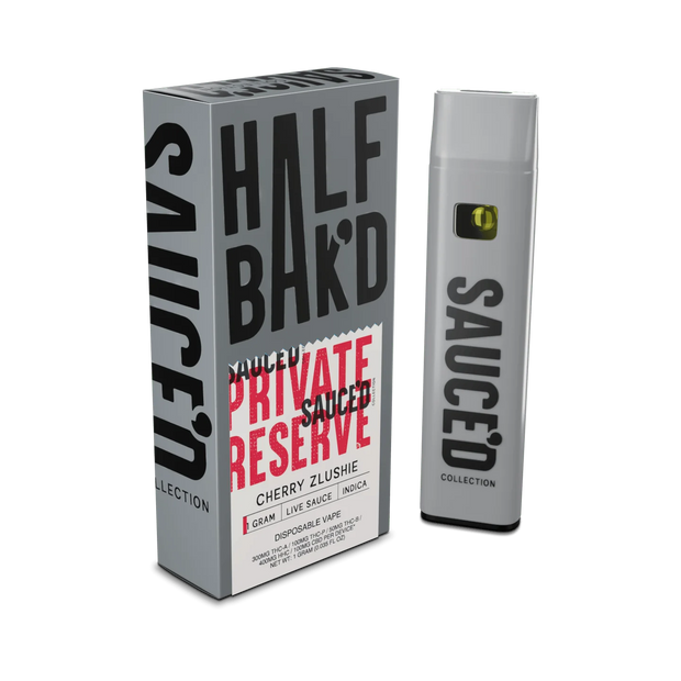 HALF BAK'D: PRIVATE RESERVE SAUCE'D DISPOSABLE - 1G