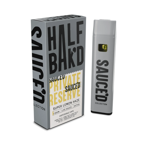 HALF BAK'D: PRIVATE RESERVE SAUCE'D DISPOSABLE - 1G