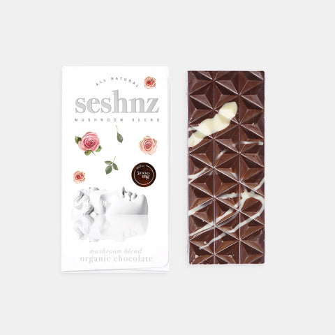 SESHNZ: ORGANIC CHOCOLATE MAGIC MUSHROOM BARS - 5000MG