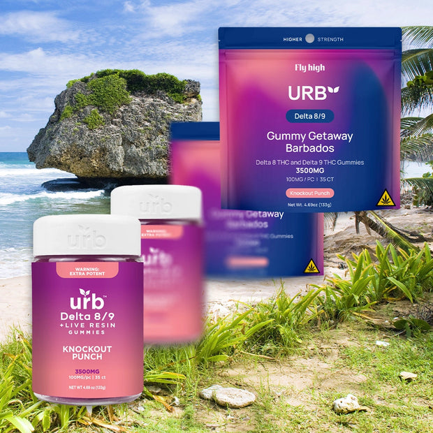 URB: GUMMY GETAWAY BARBADOS THC GUMMIES - 3500MG
