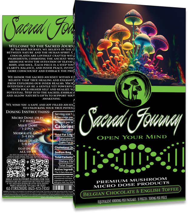 SACRED JOURNEY - PREMIUM CHOCOLATE MAGIC MUSHROOM BAR - 4G