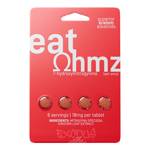 EAT OHMZ - 7-HYDROXYMITRAGYNINE KRATOM TABLETS