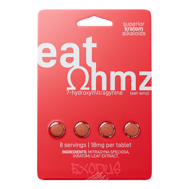 EAT OHMZ - 7-HYDROXYMITRAGYNINE KRATOM TABLETS