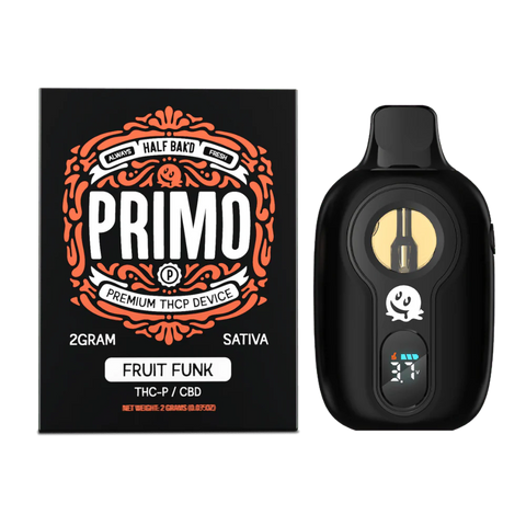 HALF BAK'D: PRIMO THC-P DISPOSABLE - 2G