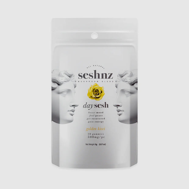 SESHNZ: DAY SESH GOLDEN KIWI GUMMIES - 5000MG