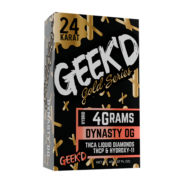 GEEK'D: 24K GOLD SERIES THCA DISPOSABLES - 4G